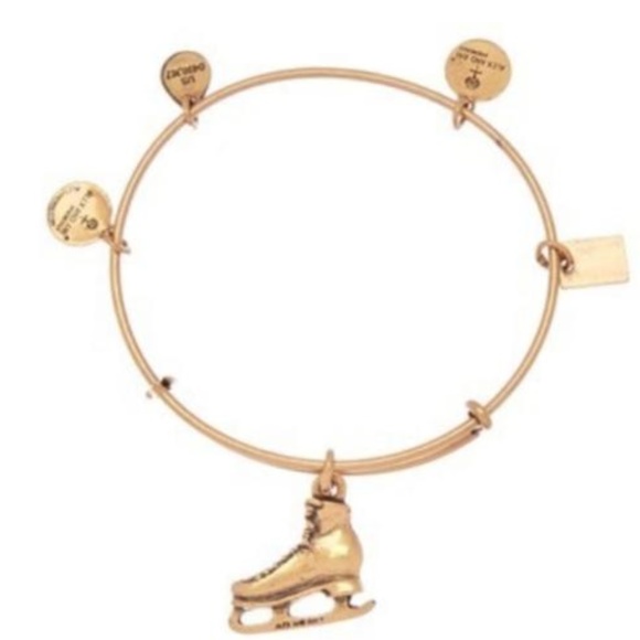 Alex and Ani Jewelry - NWT Retired Alex & Ani Gold Ice Skating Bangle